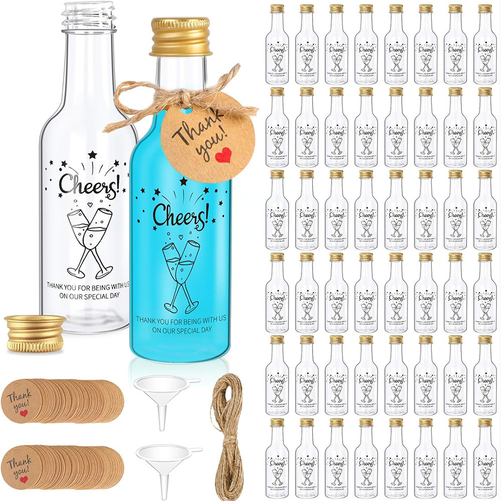 50er-Pack Mini-Likörflaschen,  – Water Bottle Blank Bewertung und Preis