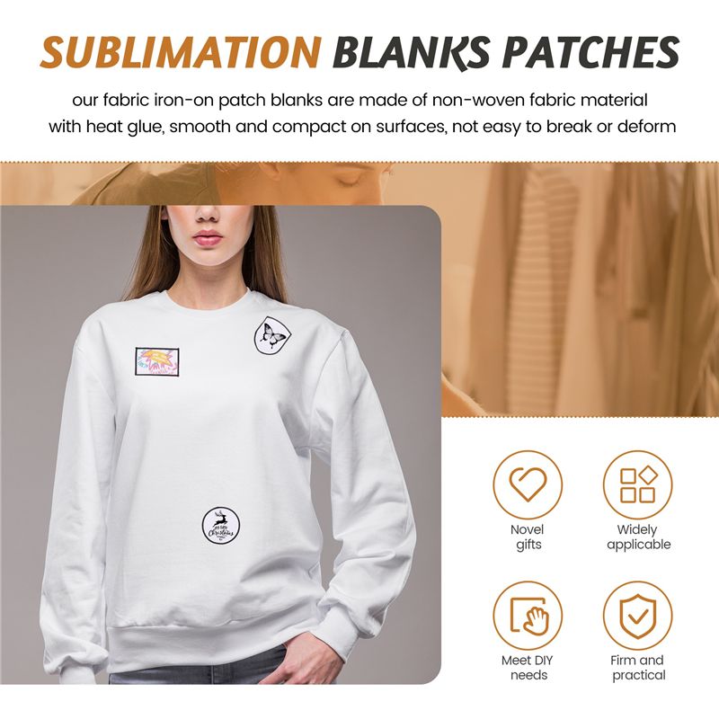 HOT-60 Stück Sublimations-Patc – Hat Sublimation Blank Bewertung und Preis
